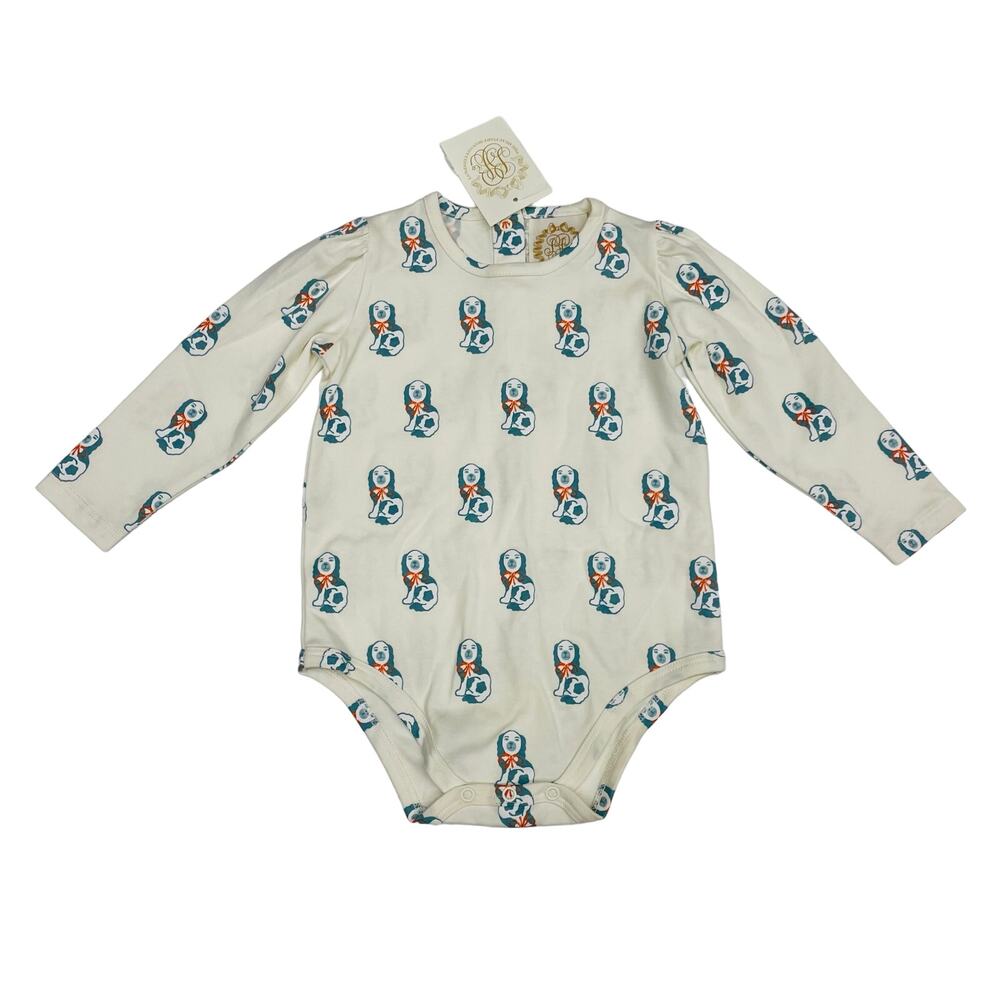 NWT (Please Read) TBBC 6-12M Penny's Play Shirt in Happy Hearth Spaniels